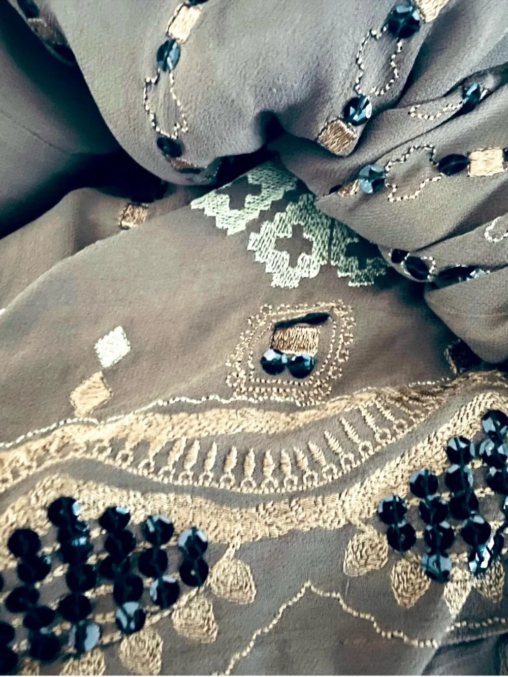Rare Free People One LIMITED Collection Beaded Embroidered dress
